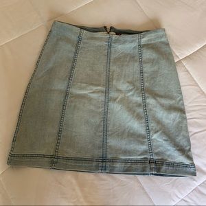 Free People jean skirt